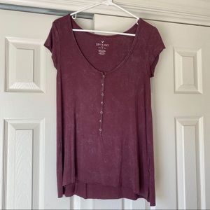 American Eagle button down short sleeve